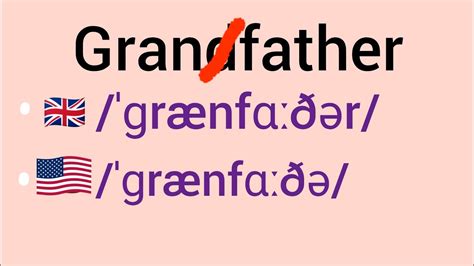 how to pronounce grandfather|How to pronounce GRANDFATHER in British English